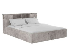 Κρεβάτι Διπλό Olympus 123-000191 160x200cm Antique Anthracite
