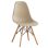 Καρέκλα Art Wood ΕΜ123,9W Tortora 46x52x82cm Σετ 4τμχ