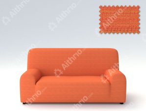 Ελαστικά καλύμματα καναπέ Ibiza-Τριθέσιος-Πορτοκαλί -10+ Χρώματα Διαθέσιμα-Καλύμματα Σαλονιού