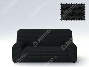 Ελαστικά Καλύμματα Προσαρμογής Σχήματος Καναπέ Milos – C/11 Μαύρο – Τετραθέσιος -10+ Χρώματα Διαθέσιμα-Καλύμματα Σαλονιού