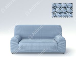 Ελαστικά Καλύμματα Προσαρμογής Σχήματος Καναπέ Milos – C/24 Ανοιχτό Μπλε – Πολυθρόνα -10+ Χρώματα Διαθέσιμα-Καλύμματα Σαλονιού