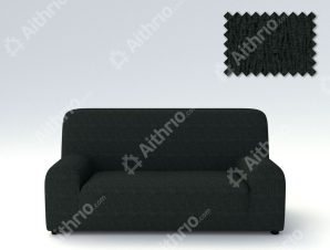 Ελαστικά καλύμματα καναπέ Valencia-Τετραθέσιος-Μαύρο -10+ Χρώματα Διαθέσιμα-Καλύμματα Σαλονιού